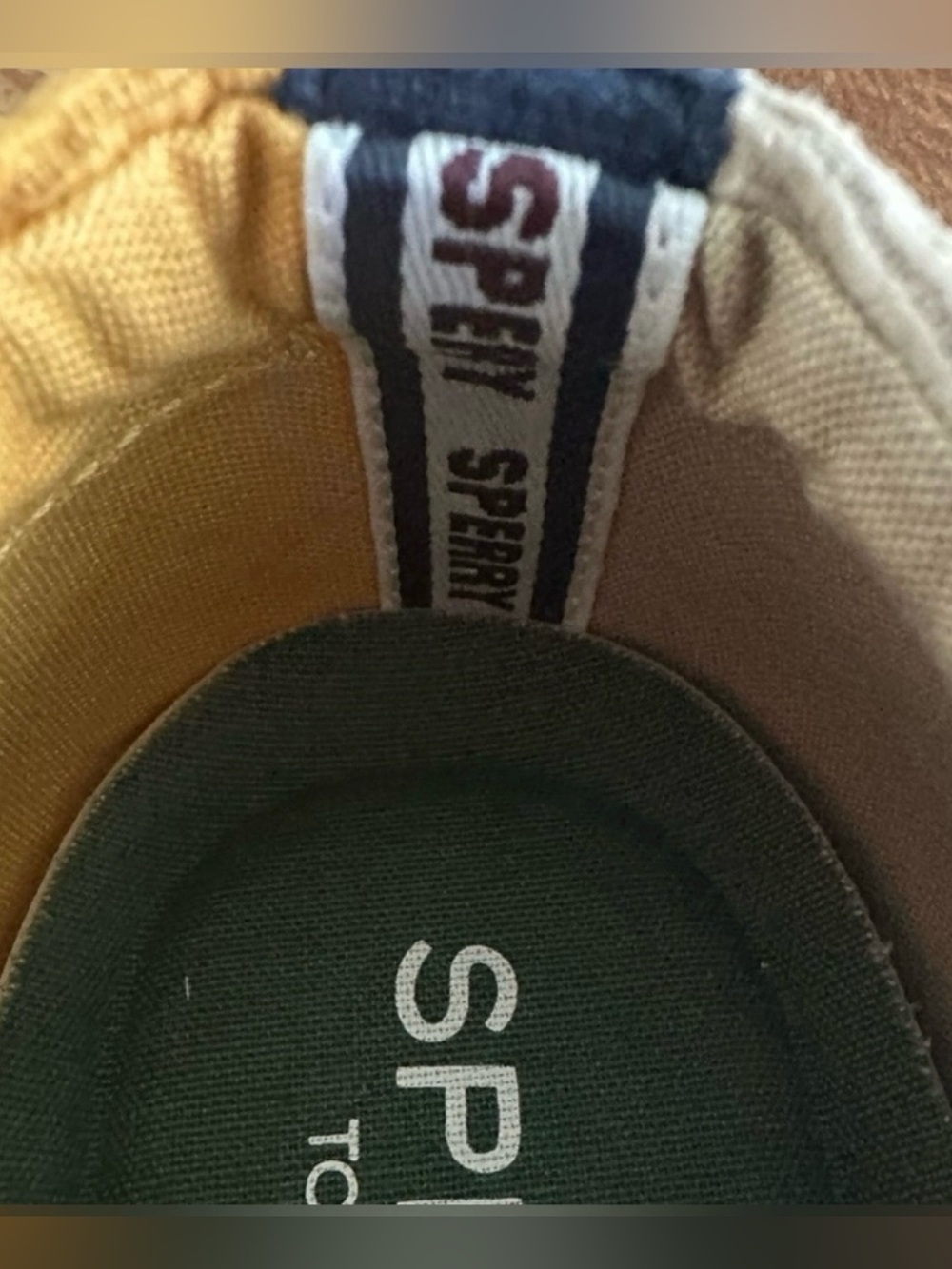 Sperry Top-Sider Striper I| CVO Corduroy Colorblock Sneaker  "Khaki Multi" | S:9 - Picture 8 of 14